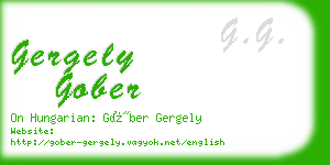 gergely gober business card